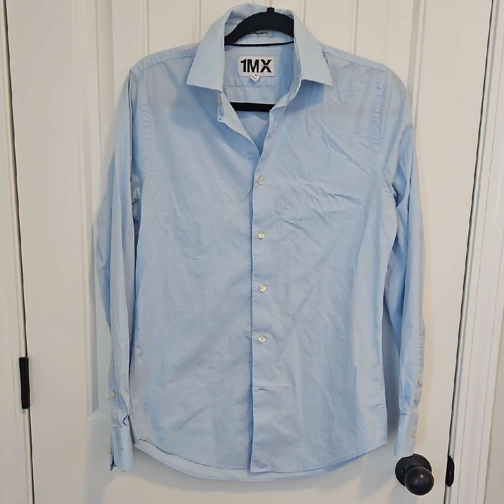 Express Light Blue Men's Dress Shirt